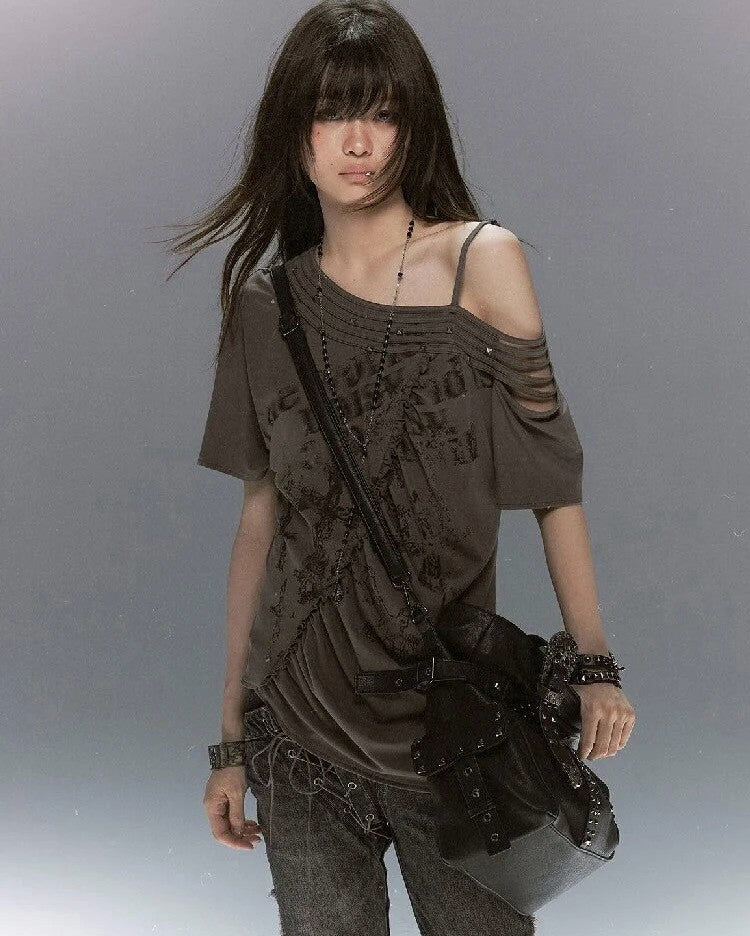【Cest Nous】Tassel & Rivet T-shirt