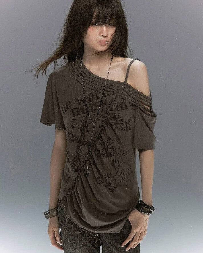 【Cest Nous】Tassel & Rivet T-shirt