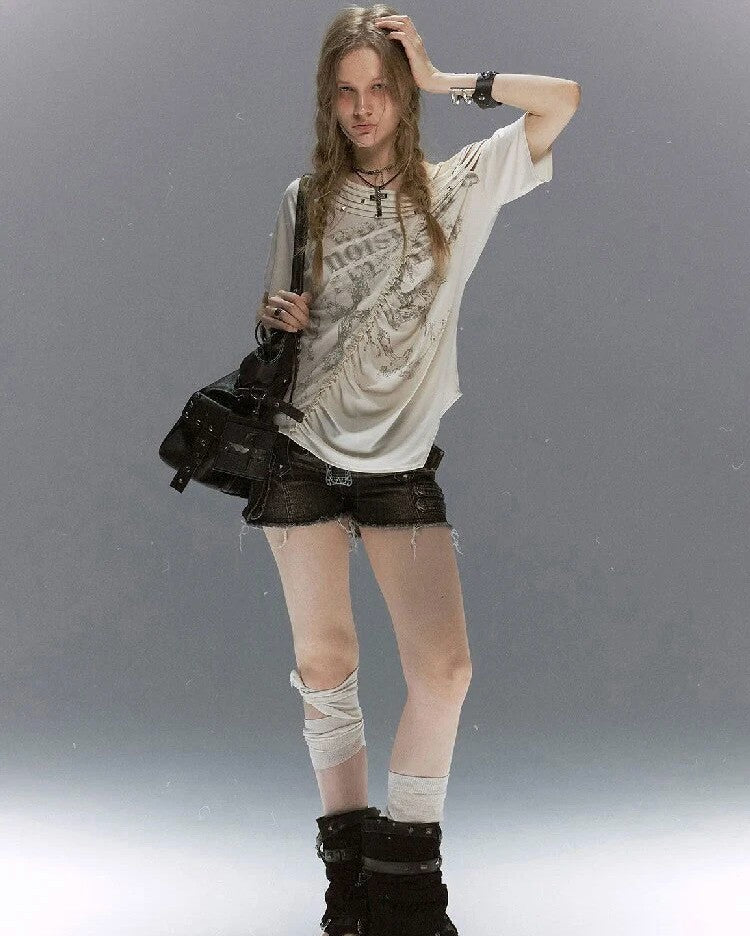 【Cest Nous】Tassel & Rivet T-shirt