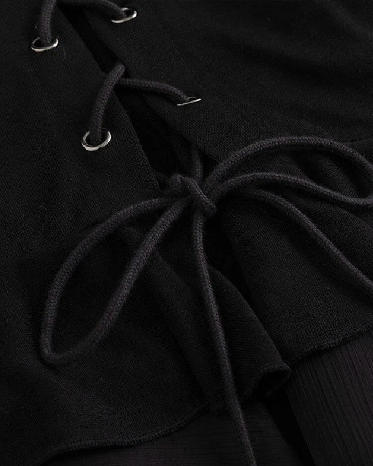 【Cest Nous】Draped Neck 
Rivet Cami Top