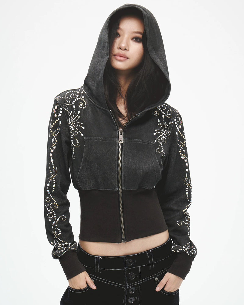 【DND4DES】Gemstone Thread Slim Fit Sweatshirt