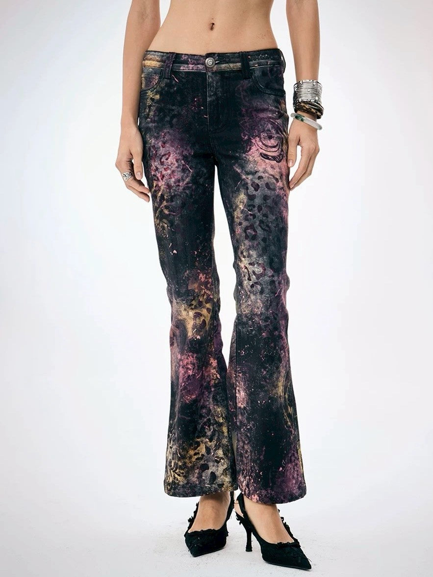 【DND4DES】Pink Leopard Print Pants