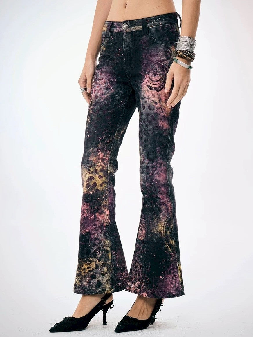 【DND4DES】Pink Leopard Print Pants