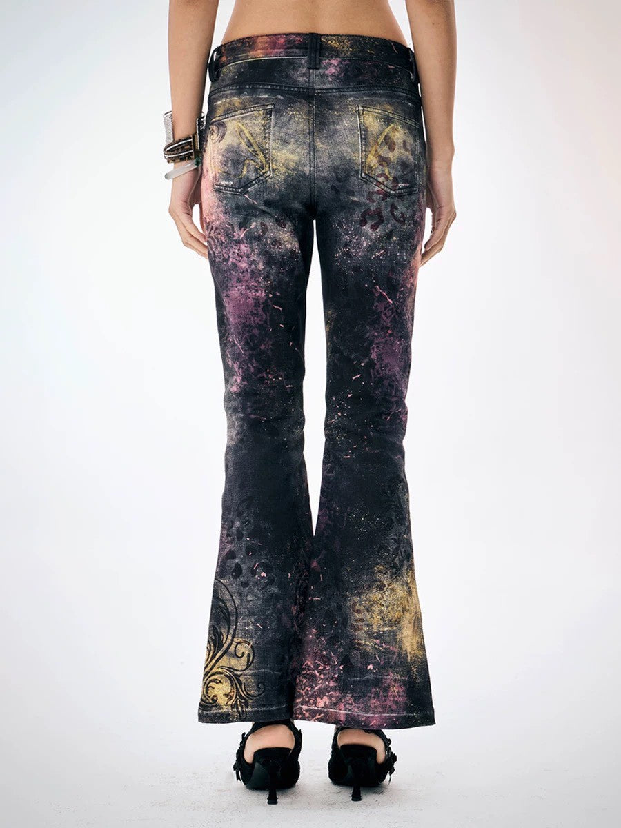 【DND4DES】Pink Leopard Print Pants