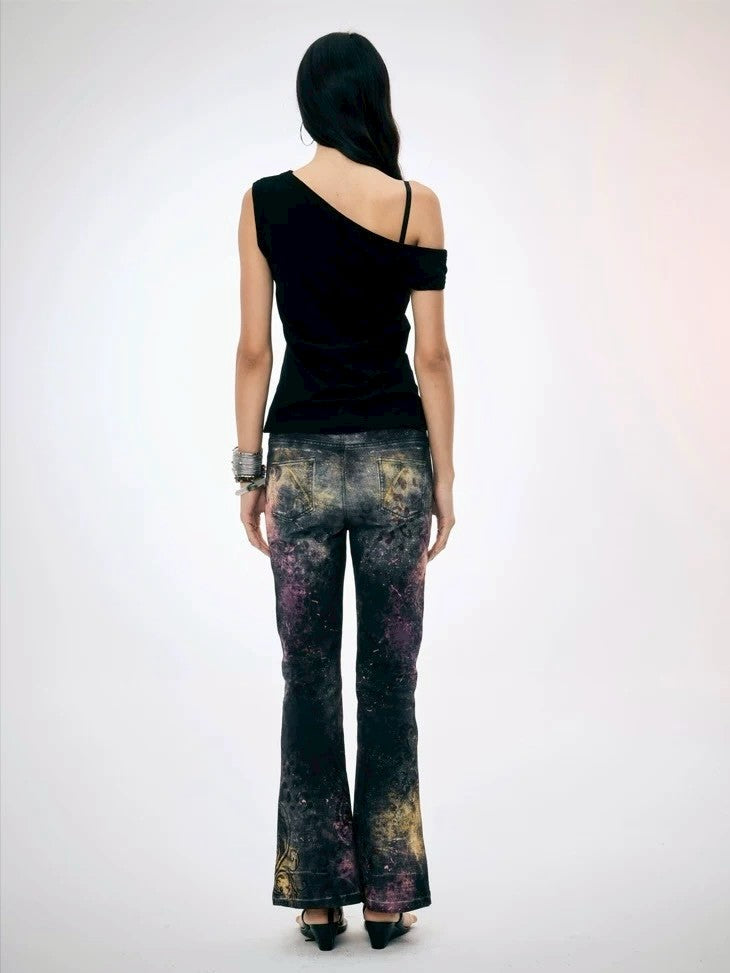 【DND4DES】Pink Leopard Print Pants