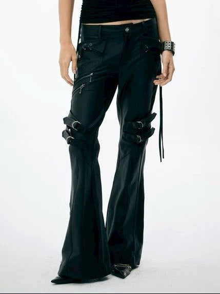 【DND4DES】Waxed Lace-Up Pants