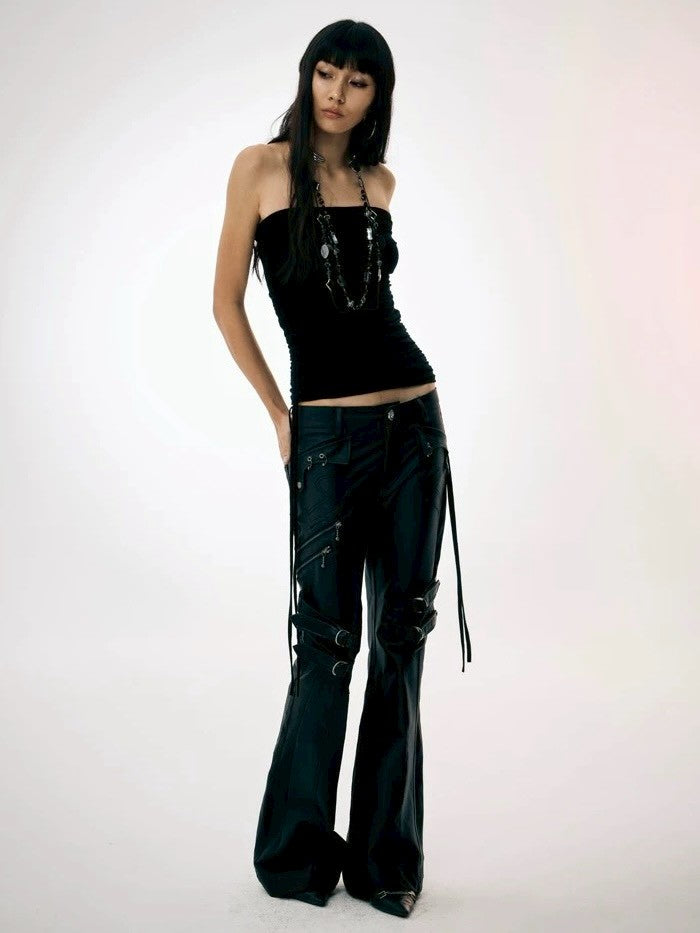 【DND4DES】Waxed Lace-Up Pants