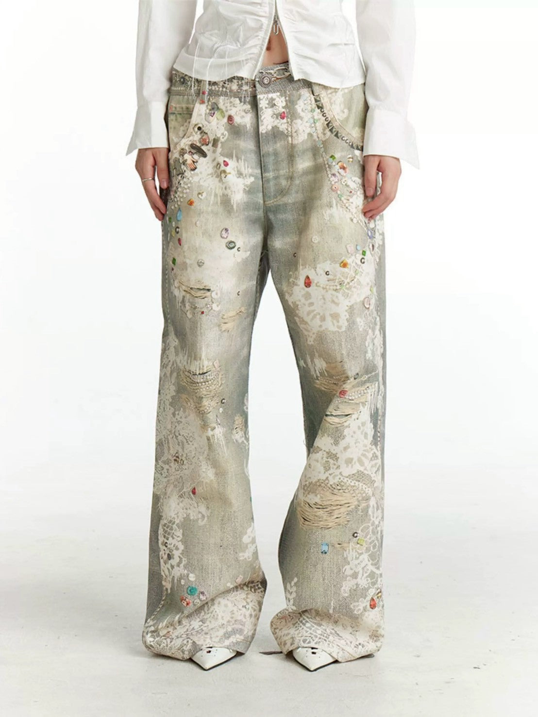【DND4DES】All-Over Lace Pants