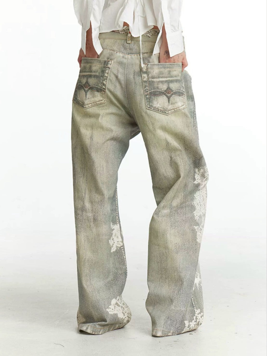 【DND4DES】All-Over Lace Pants