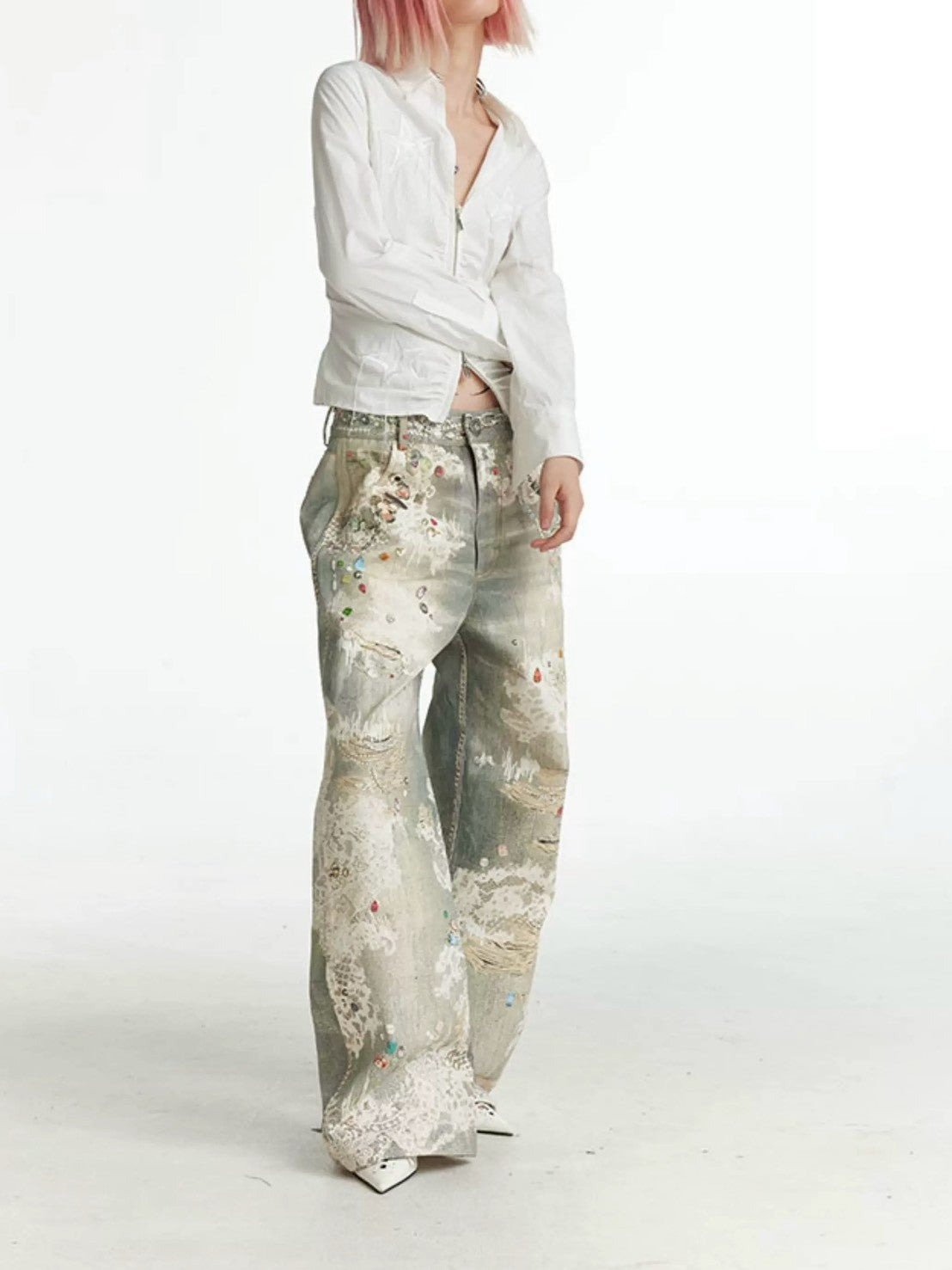 【DND4DES】All-Over Lace Pants