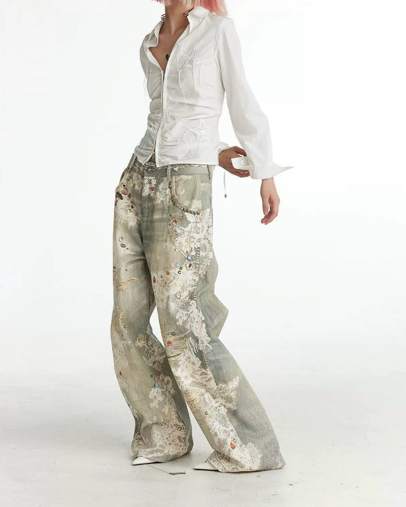 【DND4DES】All-Over Lace Pants