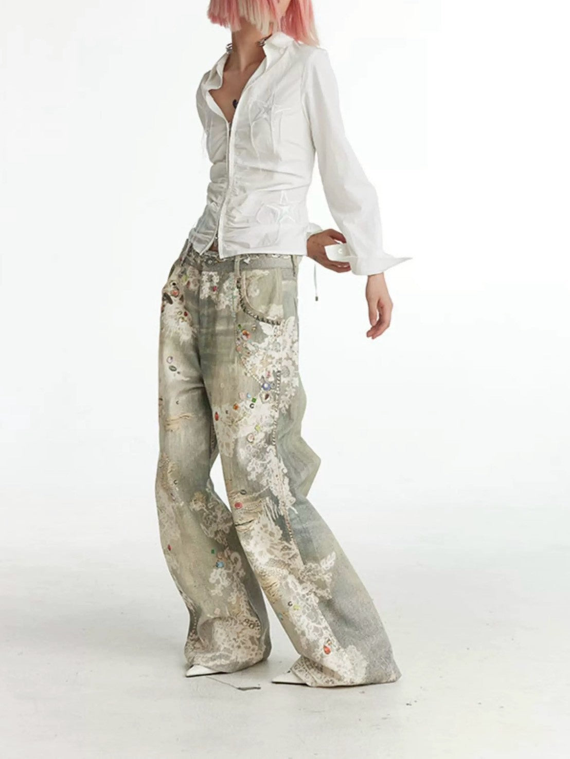 【DND4DES】All-Over Lace Pants