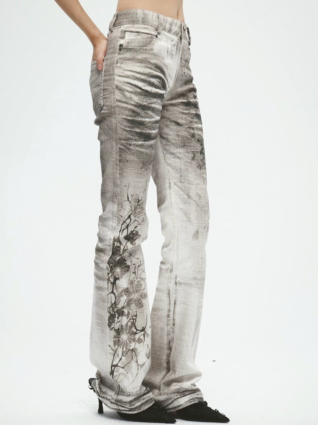【DND4DES】Ink Wash Painting All-Over Denim