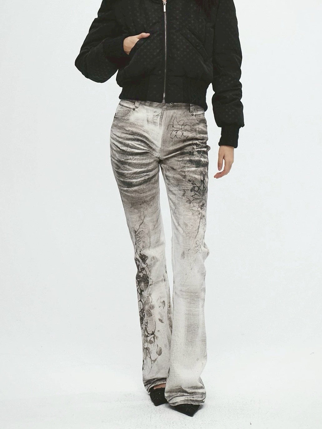 【DND4DES】Ink Wash Painting All-Over Denim