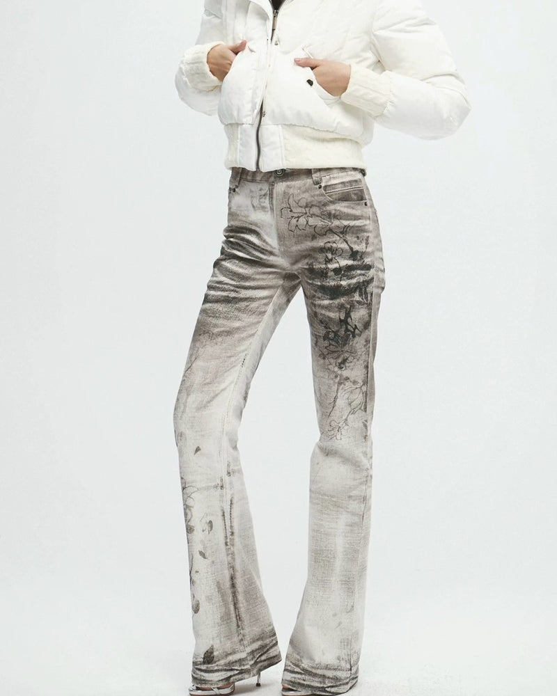 【DND4DES】Ink Wash Painting All-Over Denim