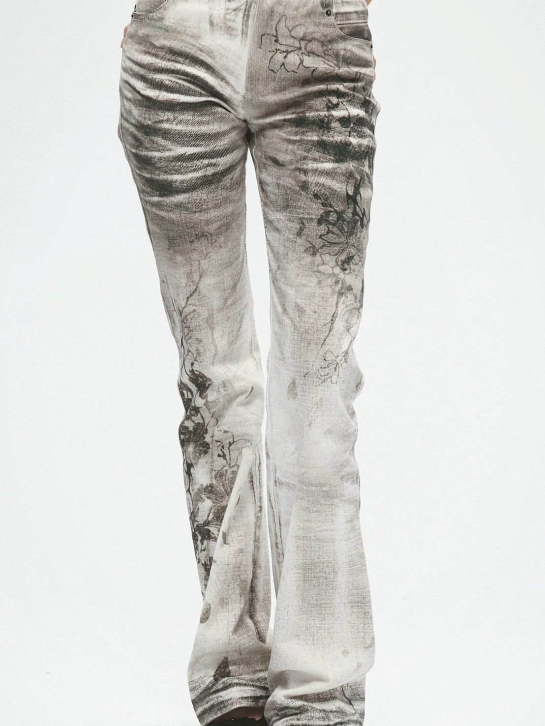 【DND4DES】Ink Wash Painting All-Over Denim