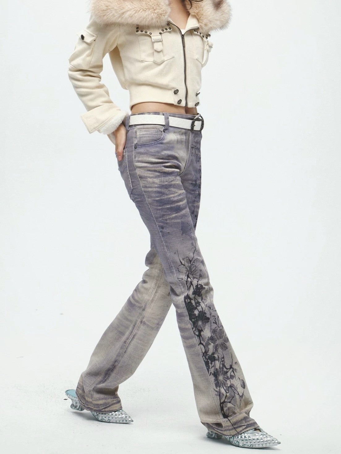 【DND4DES】Ink Wash Painting All-Over Denim