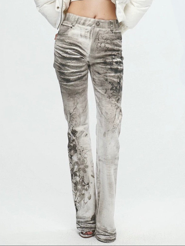 【DND4DES】Ink Wash Painting All-Over Denim