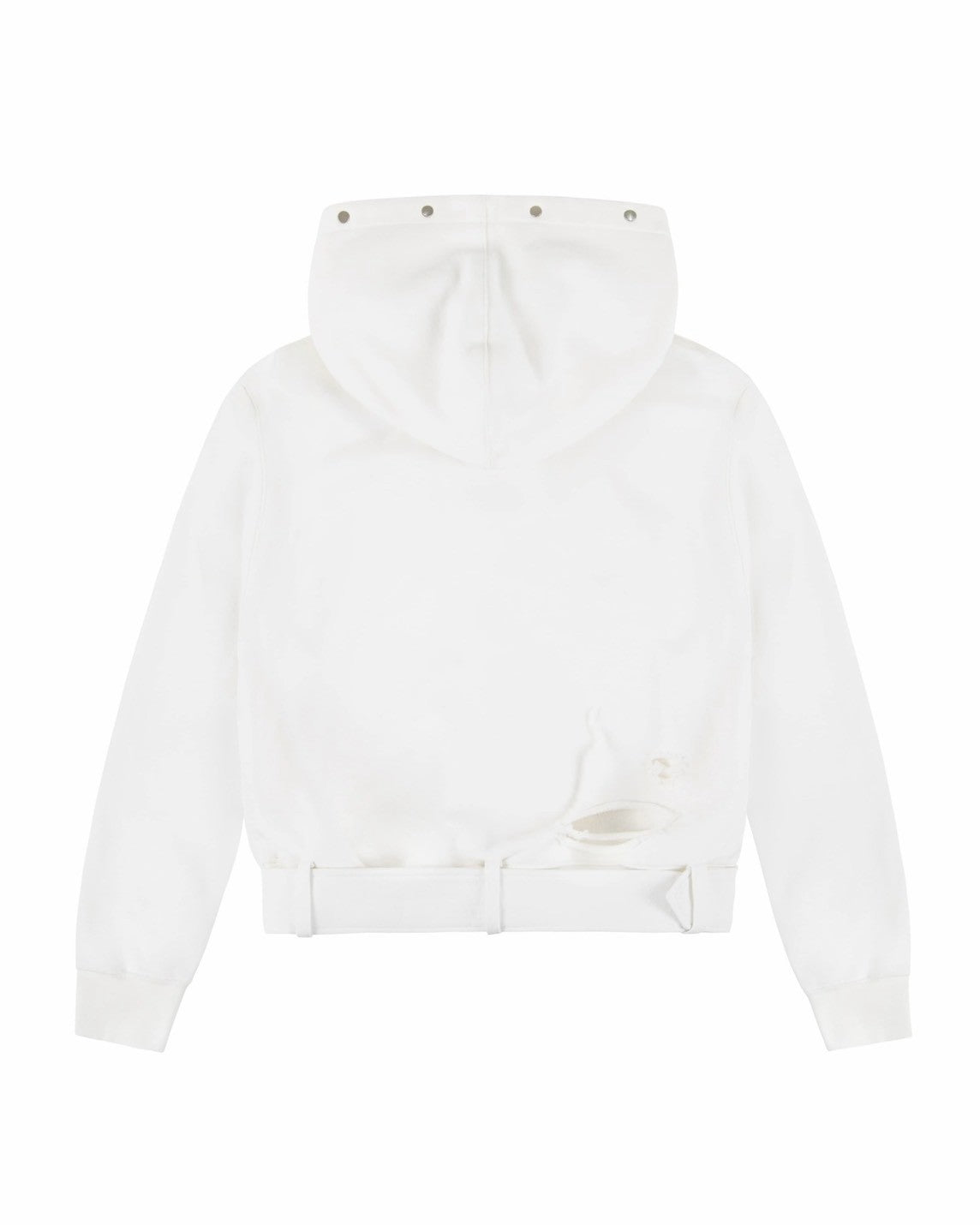 【EYEER】Belted Fur Hoodie Zip-up