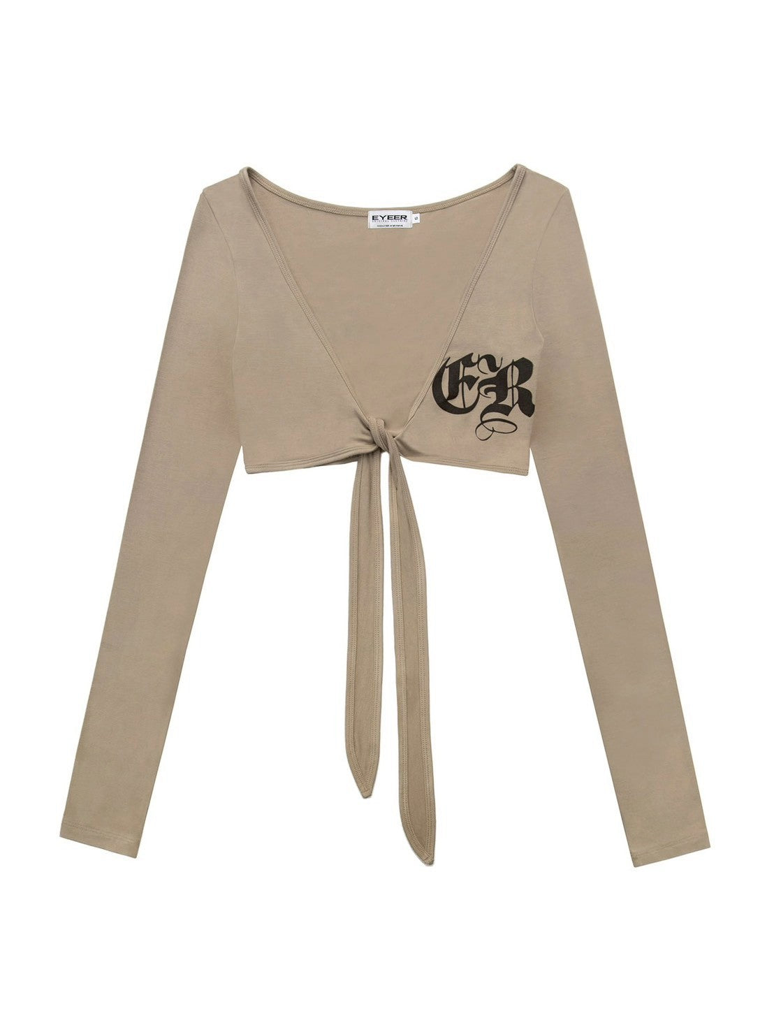 【EYEER】ER Classic Logo Tie Cardigan