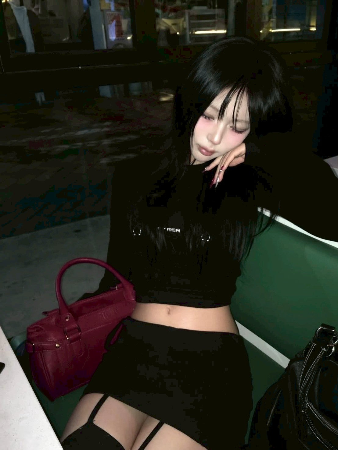 【EYEER】Piercing Long Sleeve Tee