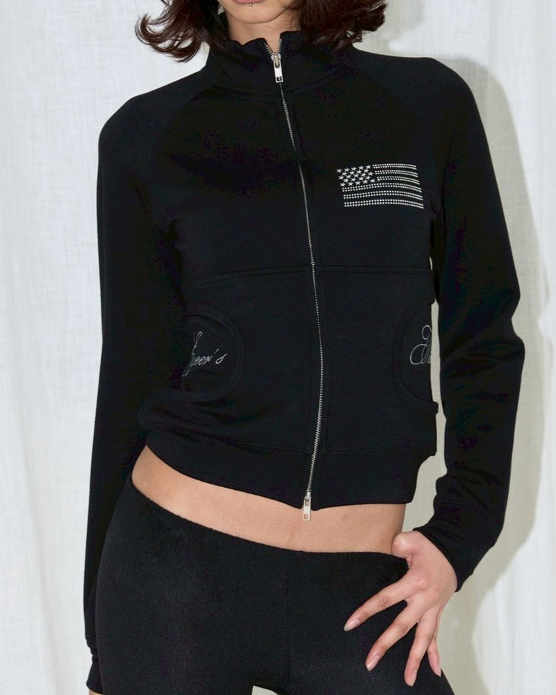 【EYEER】Flag&Script Logo Track Jacket