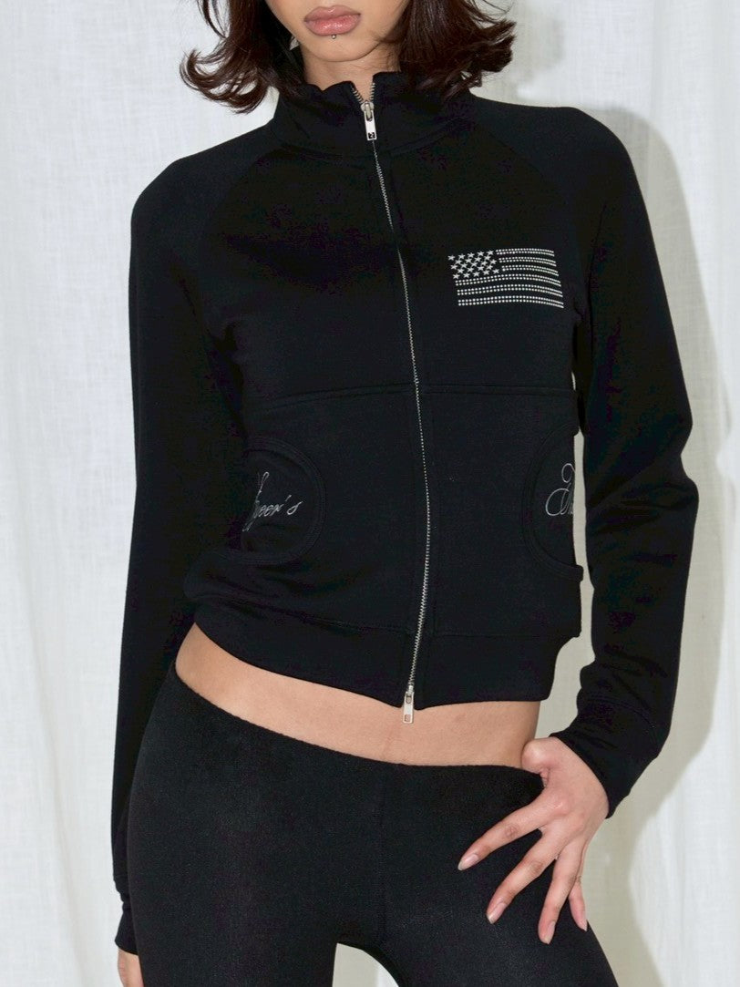 【EYEER】Flag&Script Logo Track Jacket
