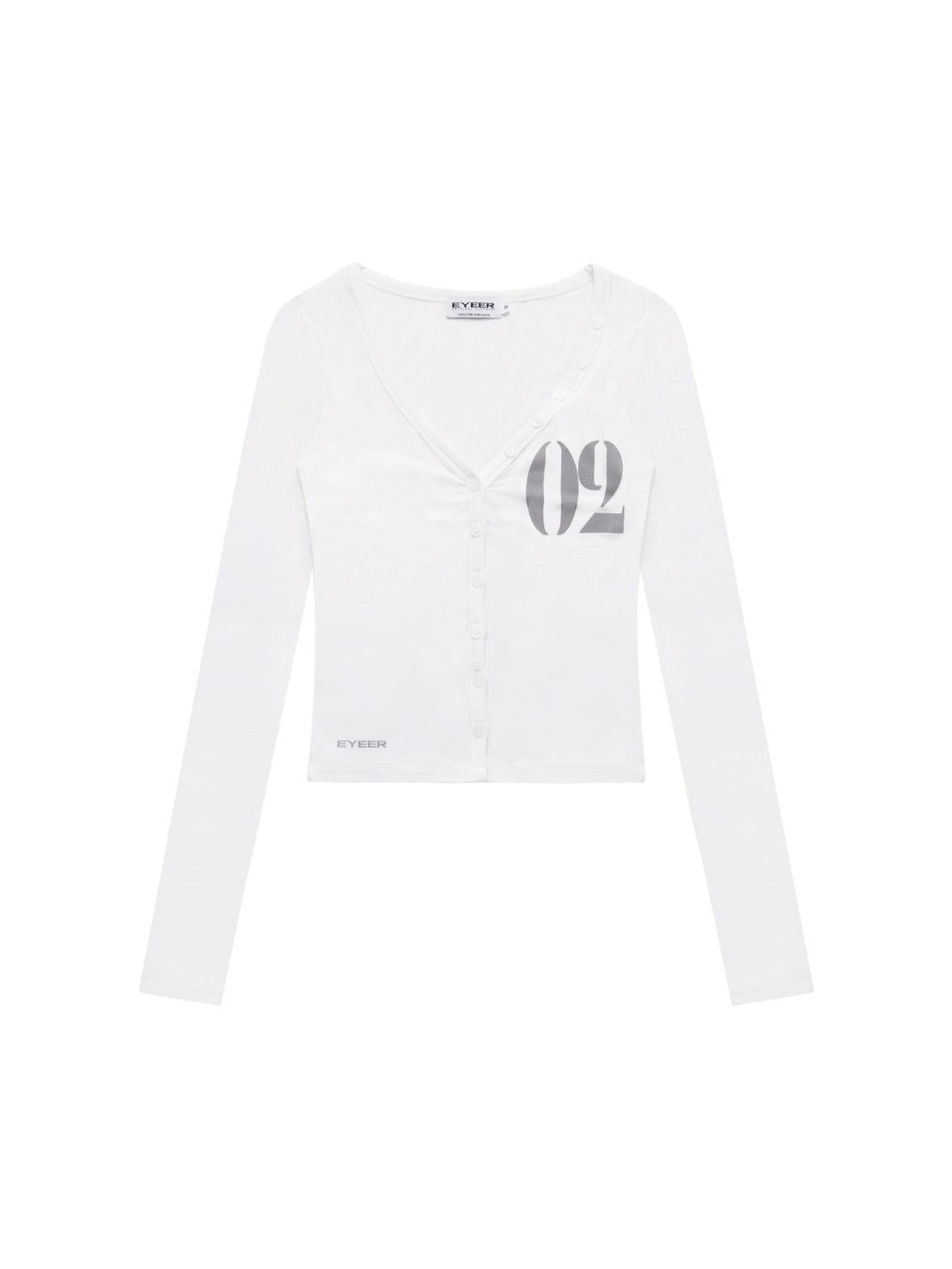 【EYEER】02 Logo Button Long Sleeve