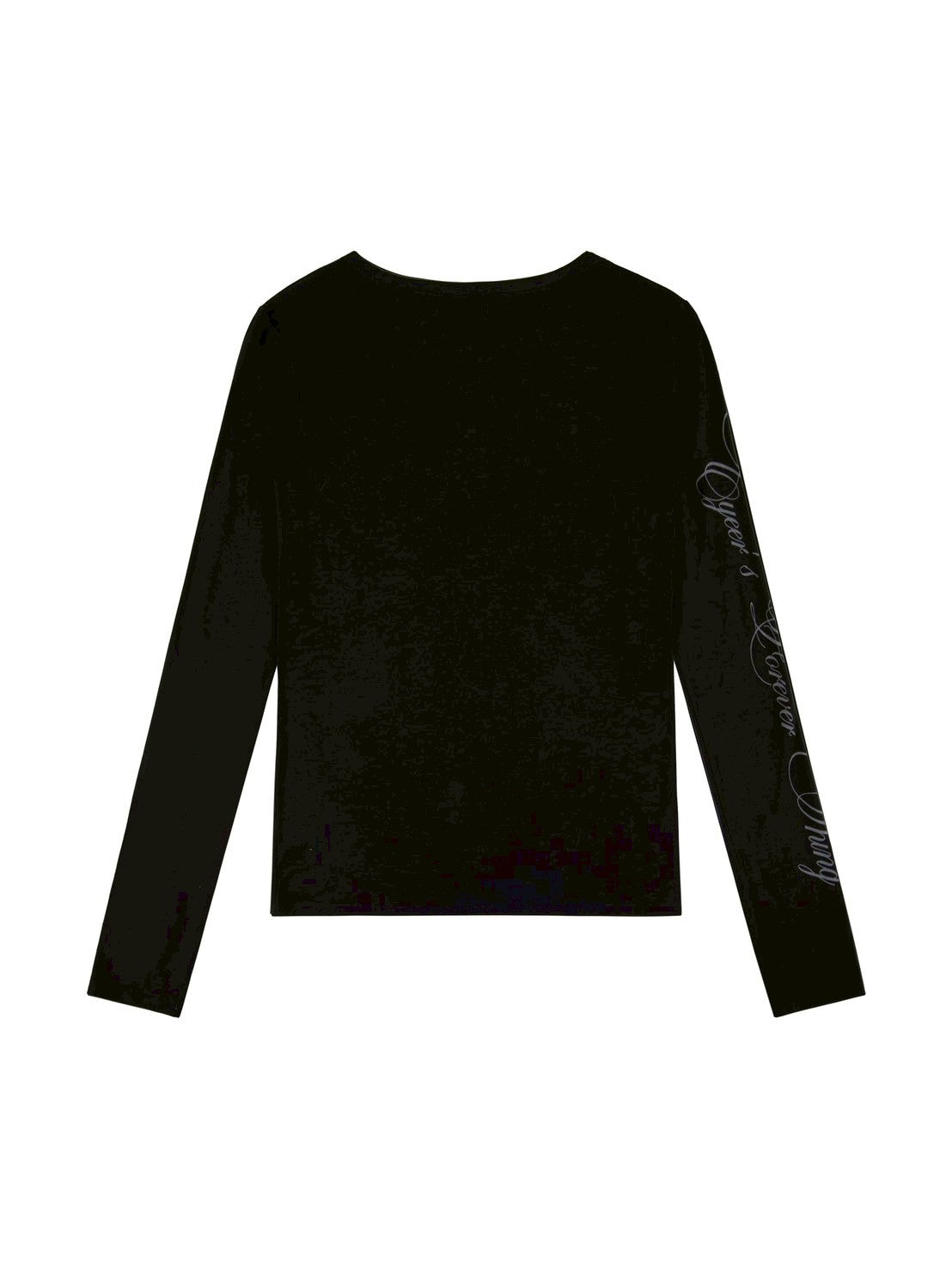 【EYEER】Cross Logo Henley Neck Long Sleeve