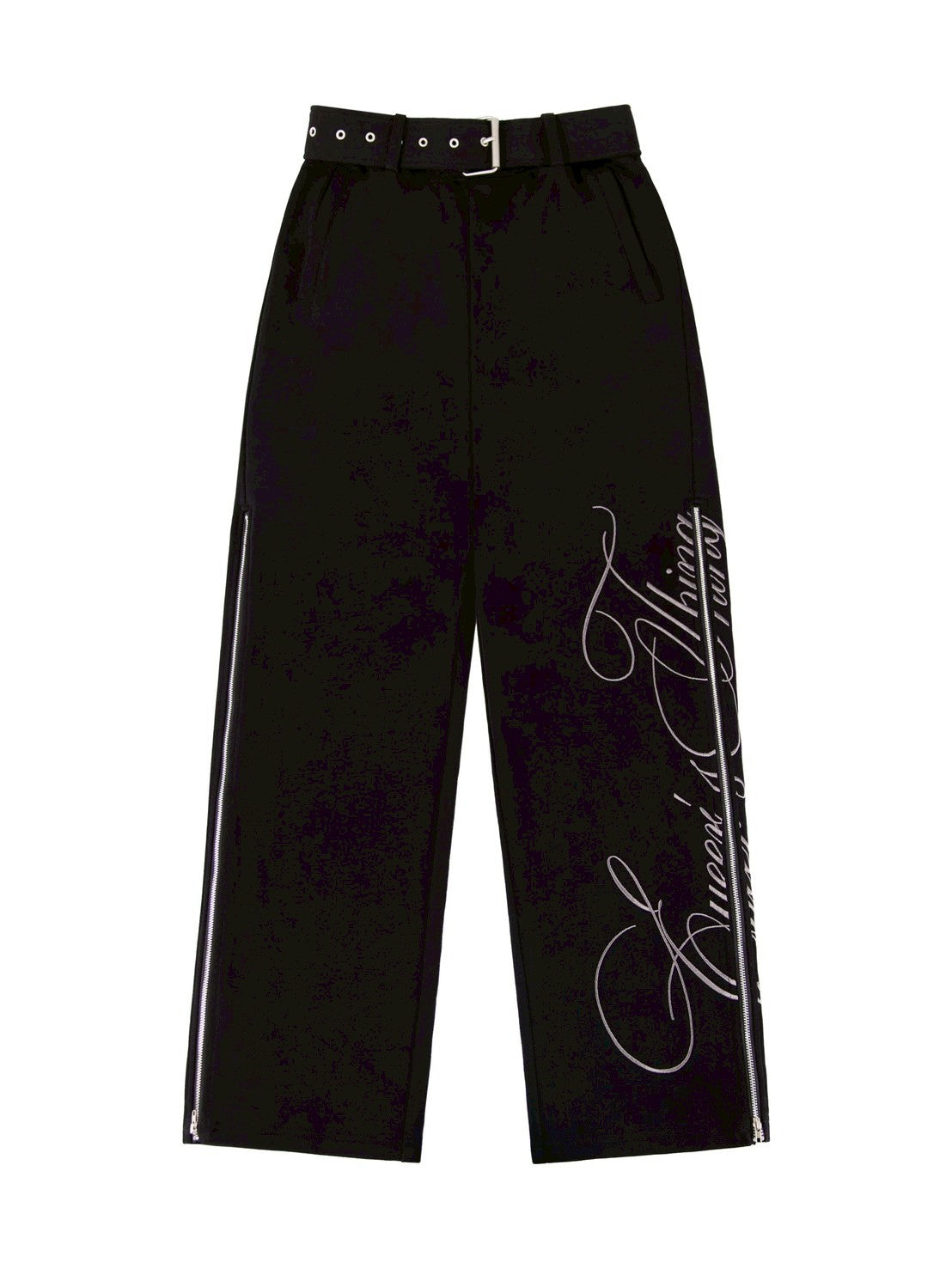 【EYEER】Belted Zip-up Sweatpants