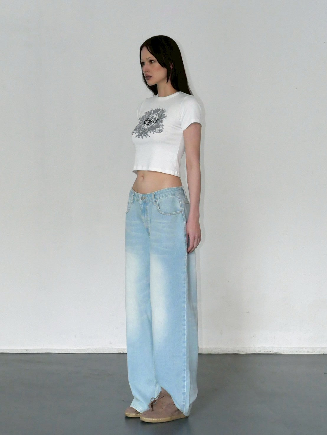 【EYEER】Classic Graphic Short Sleeve Top