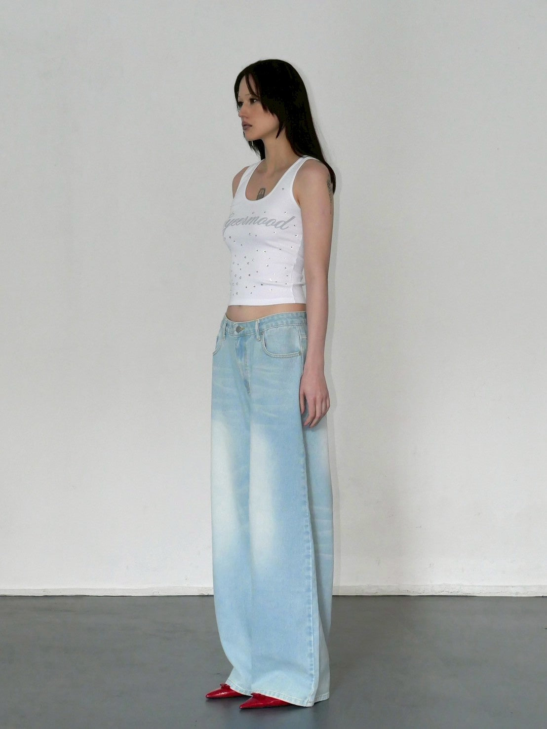 【EYEER】Crystal Beads Tank Top