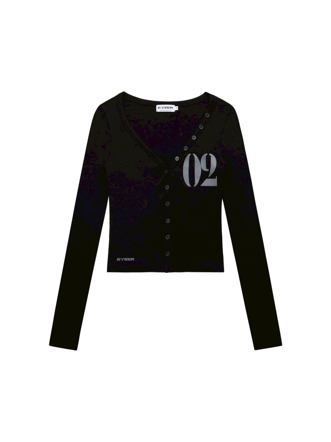 【EYEER】02 Logo Button Long Sleeve