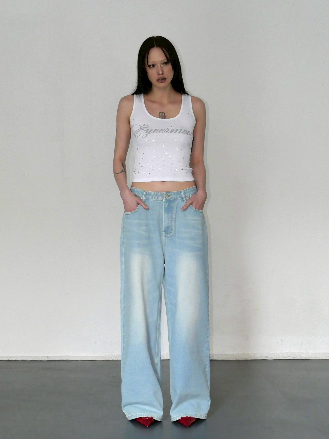 【EYEER】Crystal Beads Tank Top