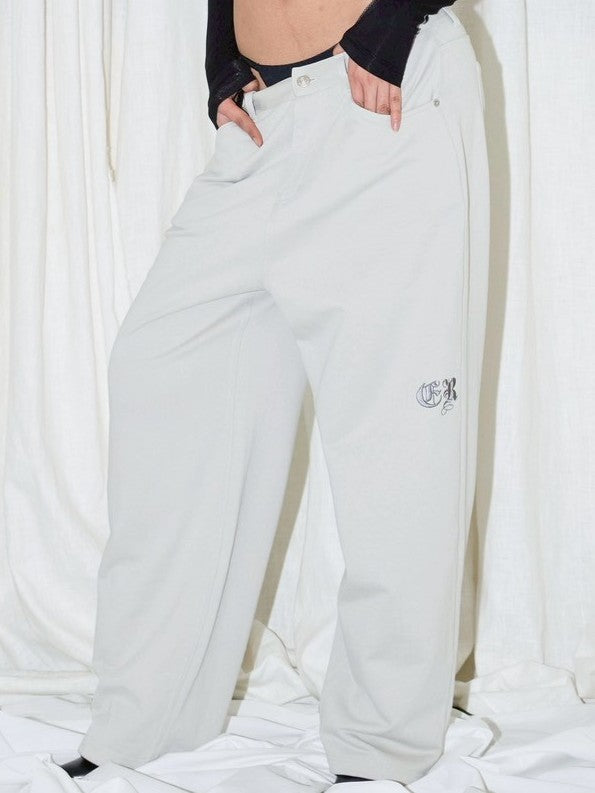 【EYEER】Stud&Hotfix Detail Sweatpants