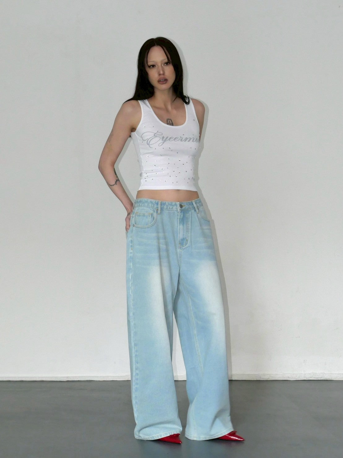 【EYEER】Crystal Beads Tank Top