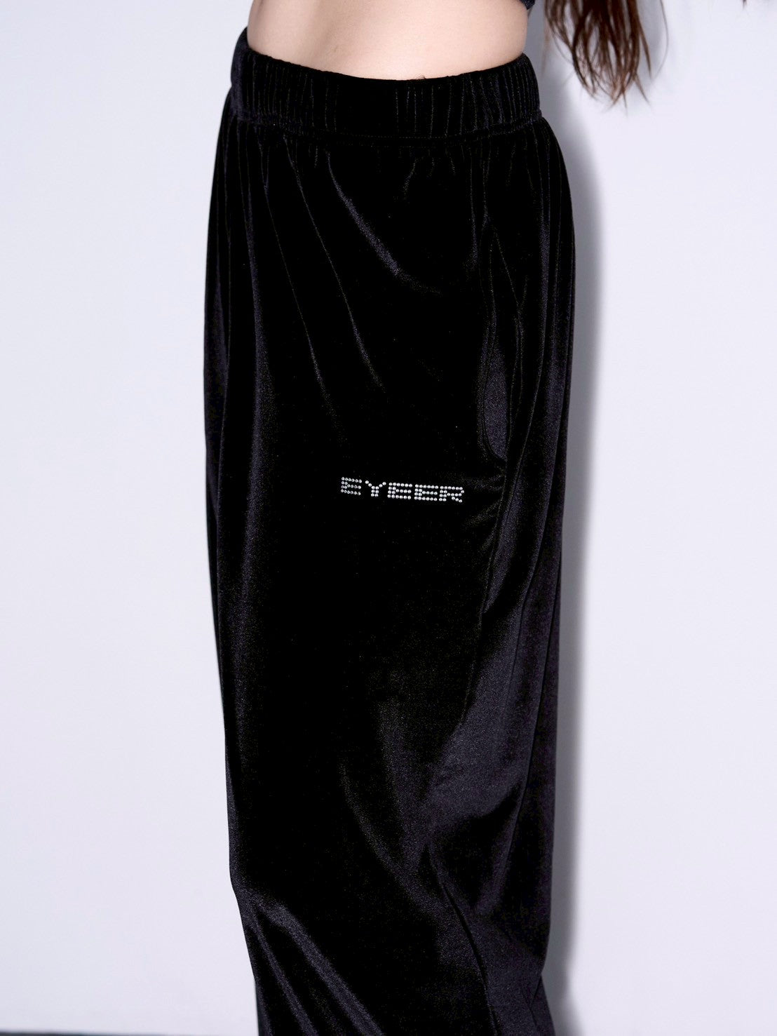 【EYEER】Hotfix Velvet 2way Jogger Pants