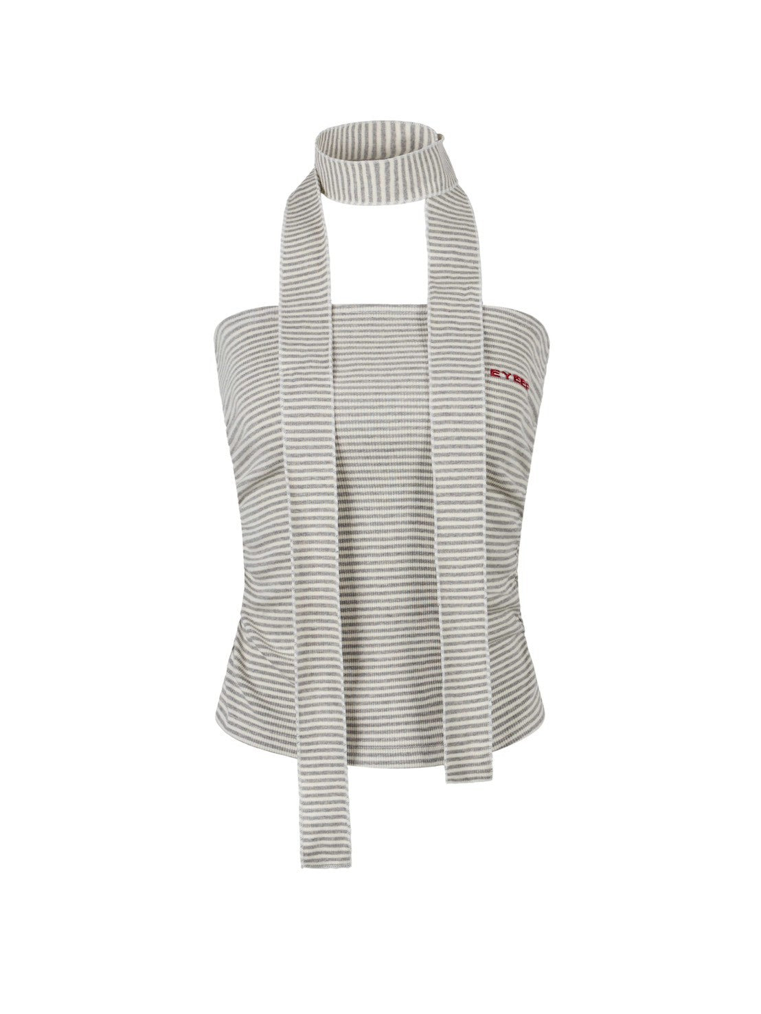 【EYEER】Basic Logo Stripe Tube Top