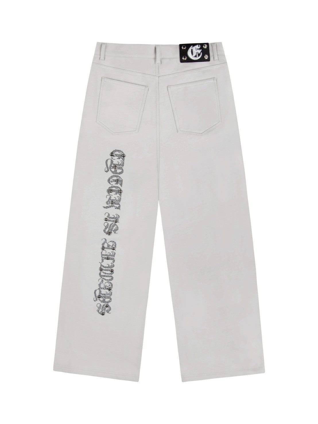 【EYEER】Stud&Hotfix Detail Sweatpants