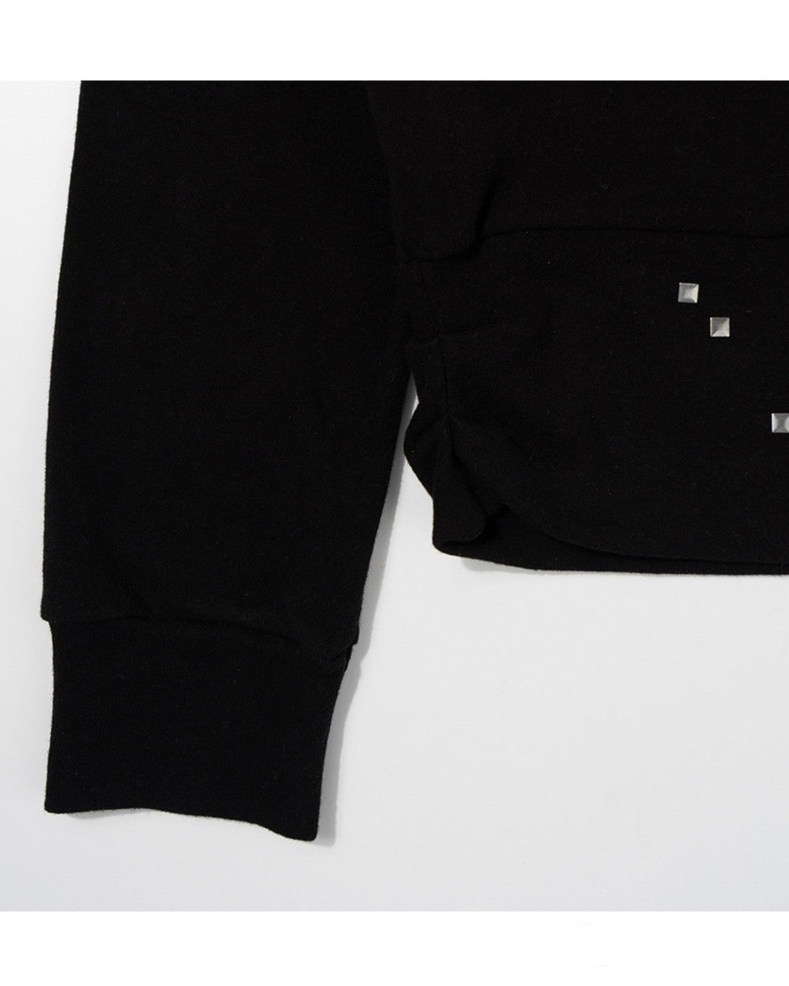 【FANCY CLUB】PIXEL CROSS ONE-SHOULDER SWEATSHIRT