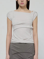 6/22 21:00発売【FLAREUP】Layered Bustier T-Shirt
