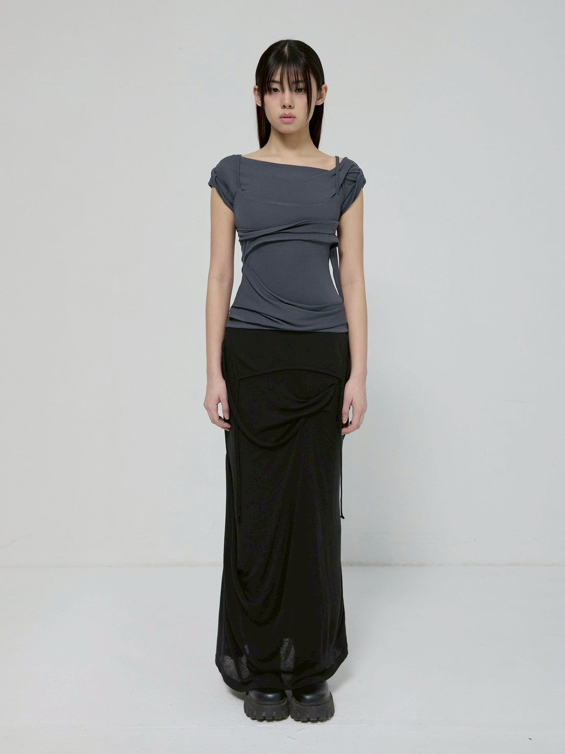 6/22 21:00発売【FLAREUP】Layered Bustier T-Shirt