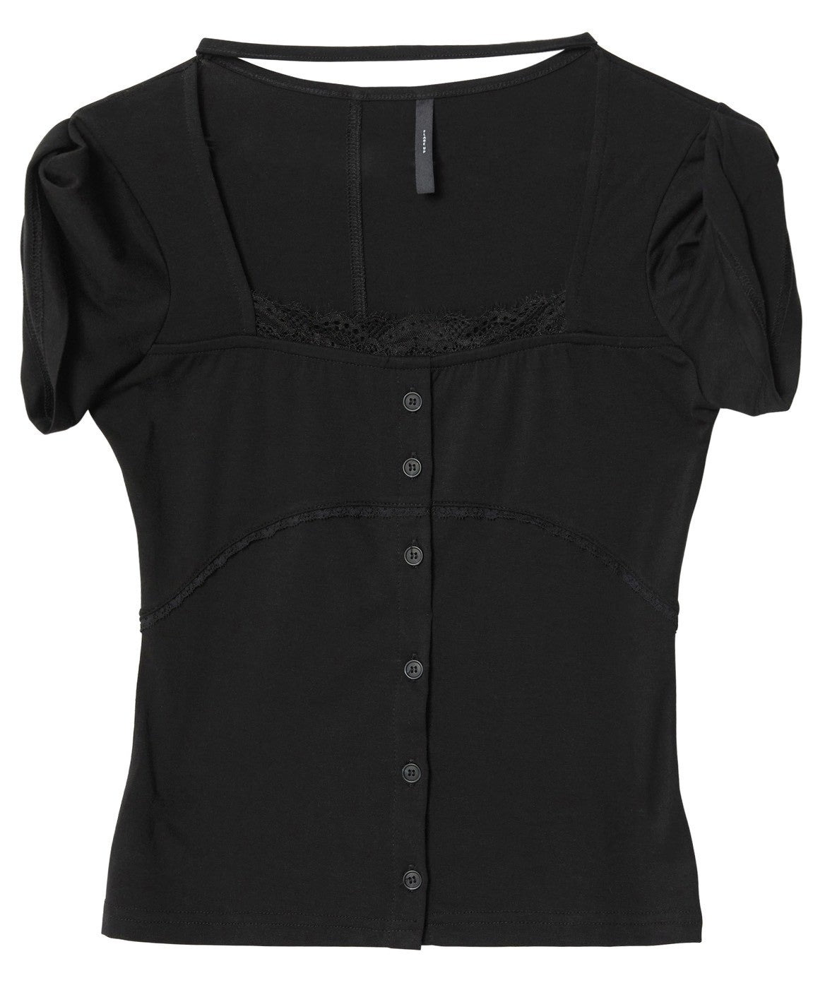6/22 21:00発売【FLAREUP】Lace Sleeve Top