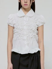 6/22 21:00発売【FLAREUP】Cloud Puff Long Blouse