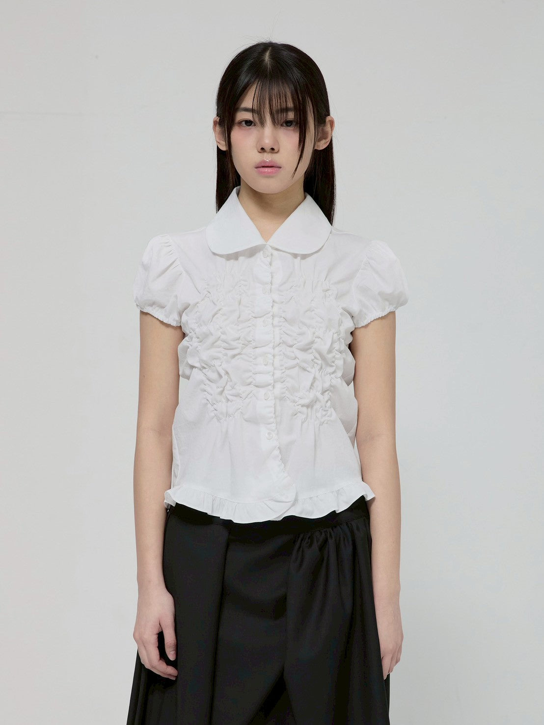 6/22 21:00発売【FLAREUP】Cloud Puff Long Blouse