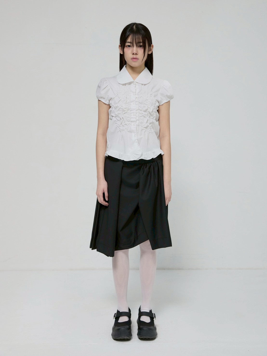 6/22 21:00発売【FLAREUP】Cloud Puff Long Blouse