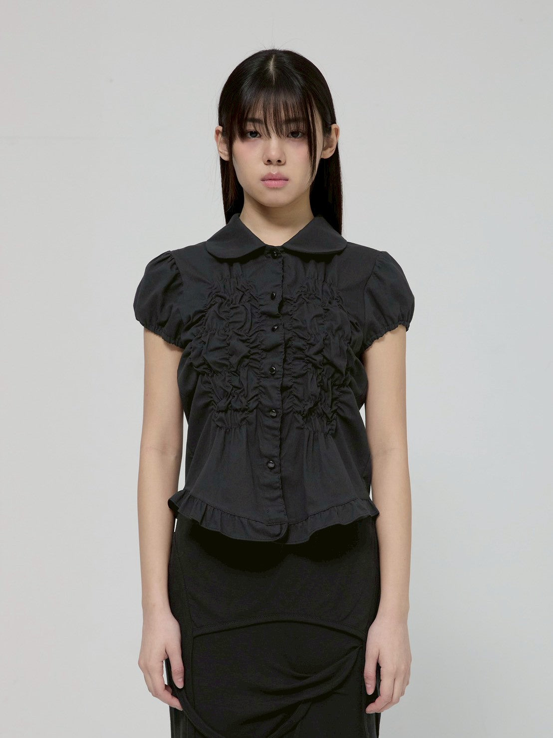 6/22 21:00発売【FLAREUP】Cloud Puff Long Blouse
