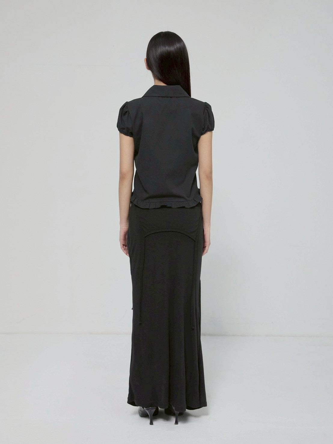 6/22 21:00発売【FLAREUP】Cloud Puff Long Blouse