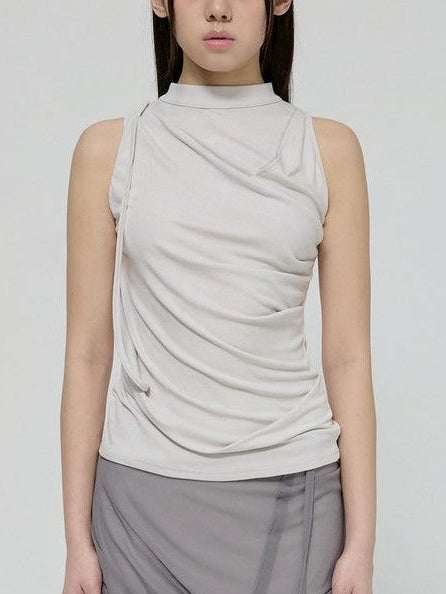 【FLAREUP】Draped Sleeveless Top