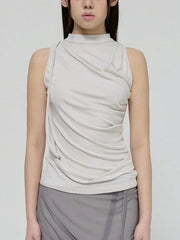 6/22 21:00発売【FLAREUP】Draped Sleeveless Top
